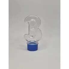 80 uni Tubete Numero 3 para lembrancinhas e festa, numero três