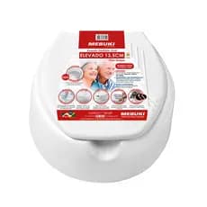Assento Sanitário Elevado 13,5cm Com Tampa - MEBUKI