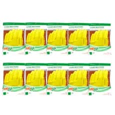 Kit 10 Luvas de Látex Amarela para Limpeza – MBLife – 10 Pares