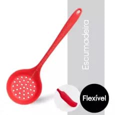 Escumadeira Silicone Utensílios Cozinha Excelente Qualidade