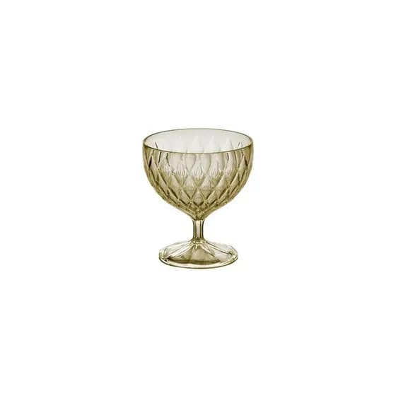 Taça Para Sobremesa Sorvete Glamour Ambar 350ml Acrilico