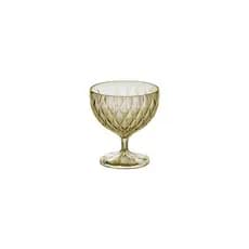 Taça Para Sobremesa Sorvete Glamour Ambar 350ml Acrilico