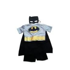 fantasia infantil Batman curta+ máscara de Eva