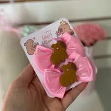 Par de Laços Capivara bico de pato ou faixinha para cabelo de menina