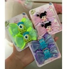 Laços Monstros SA Par ou Trio no bico de pato/xuxinha para Cabelo de Meninas