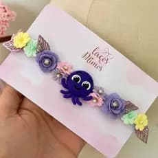 Faixinha / Tiara Bolofofos de cabelo para menina e bebê aniversario Bolofofos