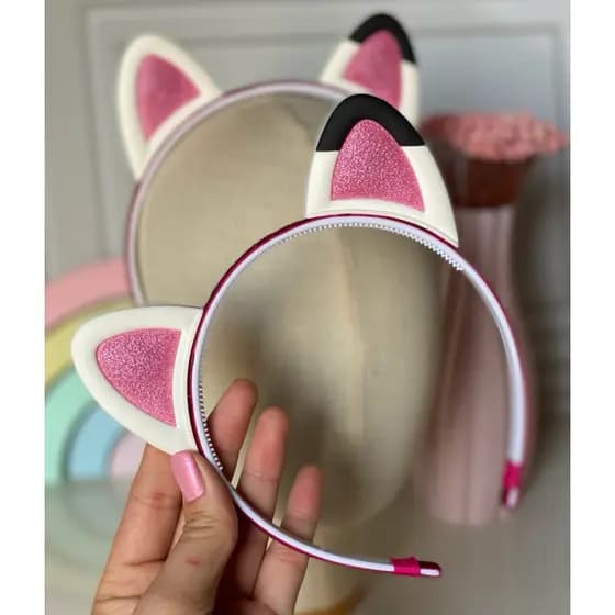 Tiara/ Arco orelhinha da Gabby para menina Festa casa mágica da Gabby infantil