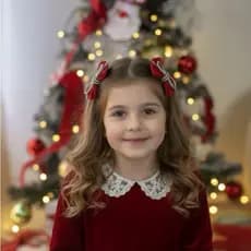 Laços de cabelo com brilho no bico de pato e faixinha para meninas e bebês