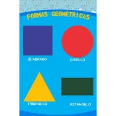 Banner escolar Formas Geométricas Educação infantil professor