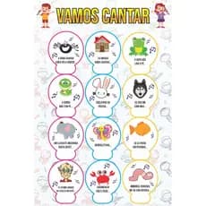 Banner Escolar Pedagógico  Vamos Cantar