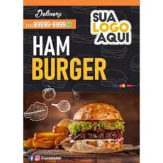Banner em Lona lanchonete Lanches Delivery Propaganda Recurso Visual