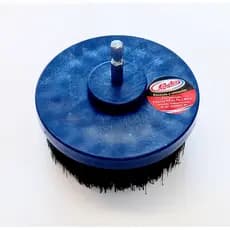 Escova Rotativa Macia 100mm Azul com Eixo - Copetec - para limpeza de estofados e sofás