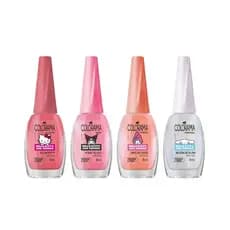 Kit C/4 Esmaltes Colorama Hello Kitty and Frinds Efeito Cromado e Glow