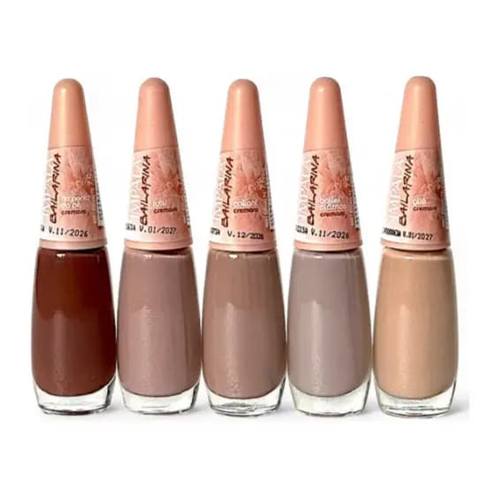 Esmalte Impala Coleção Bailarina Kit C/5 Nudes