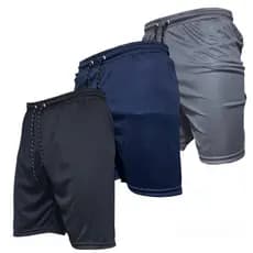 Kit 3 Short Masculino Bermuda Academia Masculina Dry Fit c/ Cordão Corrida