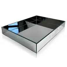Bandeja Espelhada De Mesa Para Sala Jantar Decoração Bebidas Bar 30x40