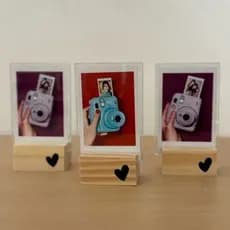 Trio porta foto instax mini