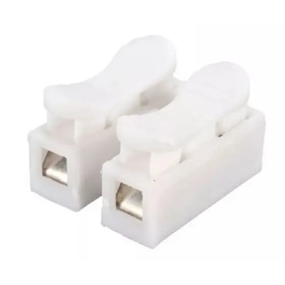 Conector De Pressão Emenda Sem Solda Bipolar 20 Pçs 2.5mm
