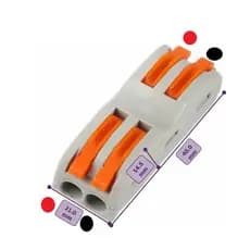 10 conector emenda bipolar alavanca spl-2