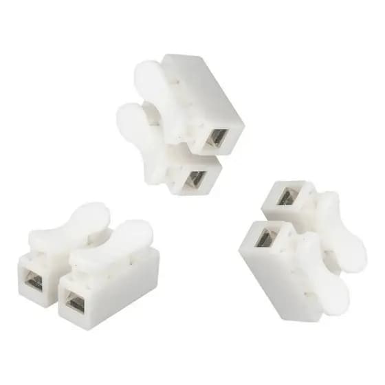 Conector De Pressão Emenda Sem Solda Bipolar 30 Pçs 1,5mm