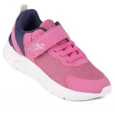 Tênis Infantil Klin Menina Casual Esportivo  com Velcro e  Elástico Super Confortável  - Rosa