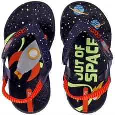 Chinelo Infantil Menino Confortável Aqua Print Klin  Azul Marinho