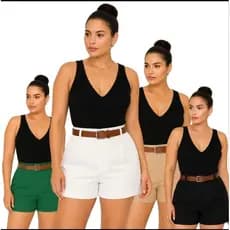 Short Alfaiataria Feminino com Cinto Incluso