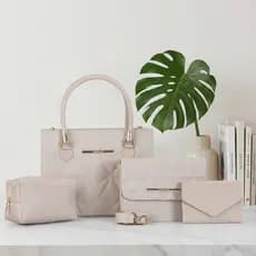 Kit 4 Bolsas Femininas De Ombro Lateral E Transversal Carteira e Necessaire