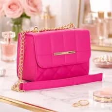 Bolsa Feminina Transversal de Ombro Bolsa Pequena Lateral Com Alça Corrente