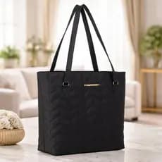 Bolsa Sacola Feminina de Ombro Grande Bordada Espaçosa Trabalho Faculdade