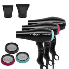 Secador de Cabelo Turbo Action 2000w Mega Profissional com filtros coloridos removíveis