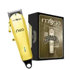 Maquina de Cortar Cabelo Neo Cordless Gold Mega Profissional Orginal USB Sem fio Dourada