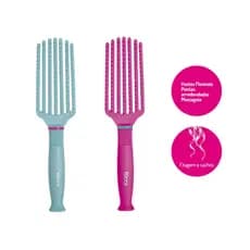 Escova de cabelo Polvo Hastes Flexíveis Ideal para Fitagem Cachos Vibrantes Ricca
