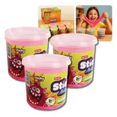 Slime Geleca Amoeba Brilhosa Metalica Glitter Neon Não Gruda Não Mancha Pote 130gr Gelástica