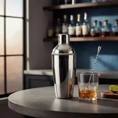 Coqueteleira Estilo Cobbler Aco Inox 500ml Drinks Profissional Duravel