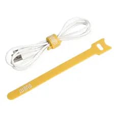 Kit 10 Presilha 15cm Fita Abraçadeira Cabos Fios Amarelo