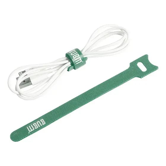 Kit 10 Presilha 15cm Fita Abraçadeira Para Cabos Fios Verde