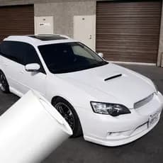 Vinil Adesivo Automotivo Branco Fosco Envelopamento de Carros Motos Capo Teto Impermeável
