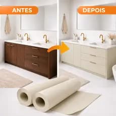 Adesivo Vinil Texturizado Tipo Papel Contact para Decorar Mesa Fogão Móveis e Parede Impermeável