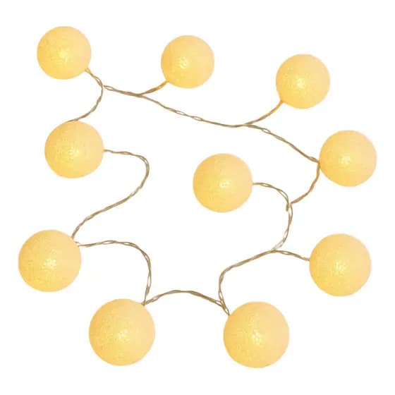 Luminária Cordão Varal Luz Led 10 Bolas Decoração Sacada