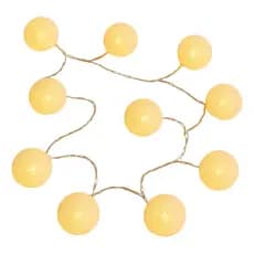 Luminária Cordão Varal Luz Led 10 Bolas Decoração Sacada
