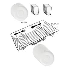 Escorredor De Pratos Top Chef Trc8261 Metal 20 Pratos