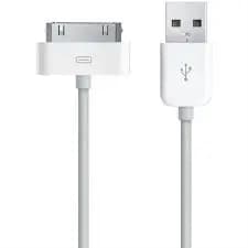 Cabo Para IPhone 4 4s - IPad 1 2- IPod Classic cabo branco