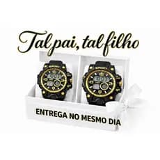 Relógios Pai e Filho / Pai e Filha – Tal Pai, Tal Filho – Kit Presente com LED – Envio Imediato