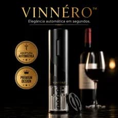 Abridor Elétrico de Vinho Automático Vinnéro Recarregável Premium