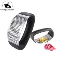 Triturador & Amassador de Alho Inox Utensílio Manual Ágil e Fácil de Limpar MC