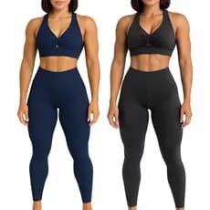 KIT 2 CONJUNTO FITNESS MODA DE ACADEMIA Feminino de Academia  Roupa Malhar