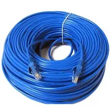Cabo de rede com conector rj45  pronto para uso interno ou externo