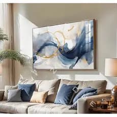 Quadro Decorativo Sala Moldura Vidro Grande Alta Resolução Quarto Escritório Papel Parede Decoração