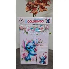 18 Kits de lembrança de aniversário Stitch e Angel. Fazemos todos os temas.